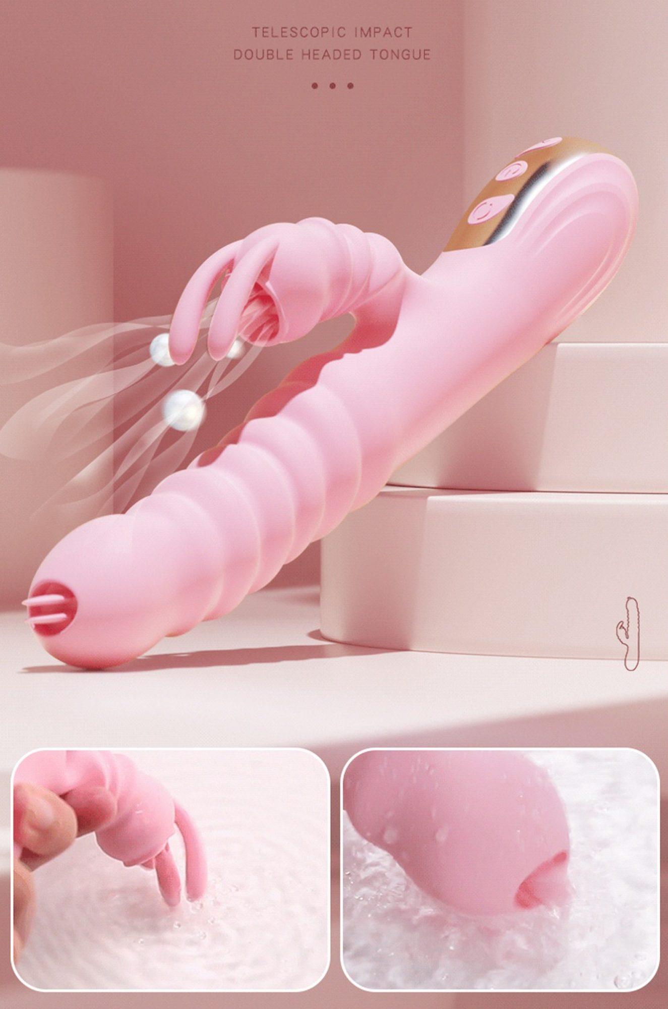 Vibratorius Hannah USB, rožinis - Image 4