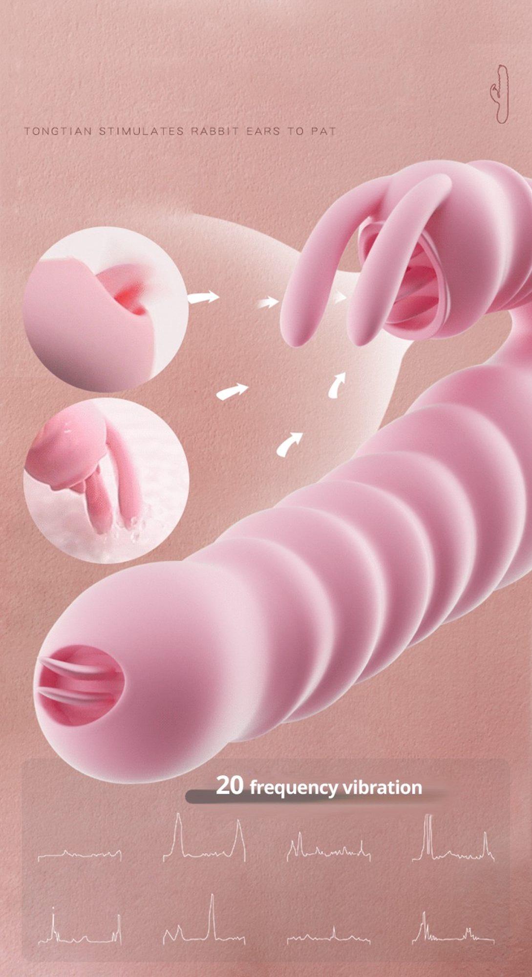 Vibratorius Hannah USB, rožinis - Image 7