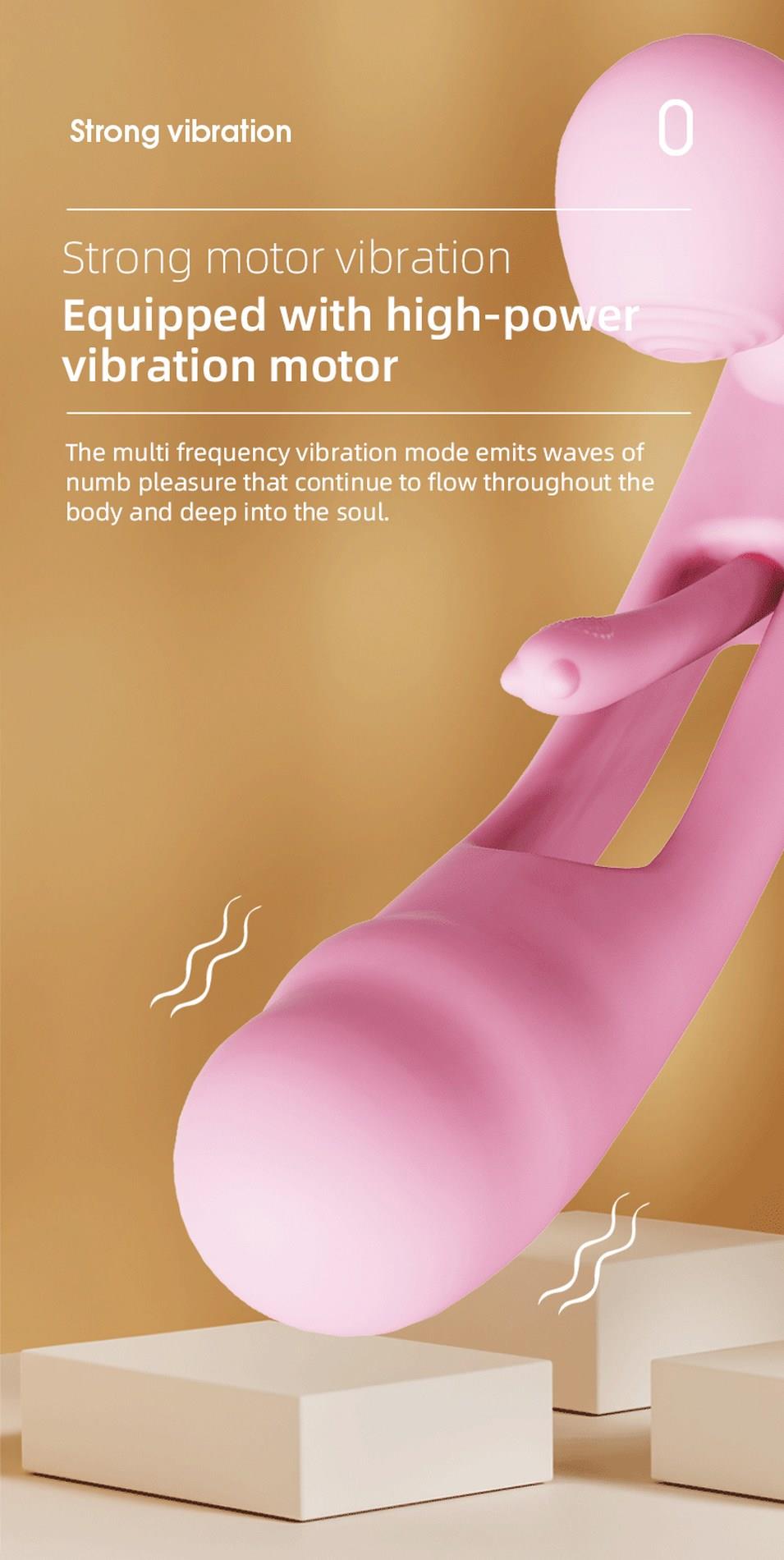 Vibratorius CORSE USB, 36 vibracijos ir baksnojimo funkcijos - Image 9