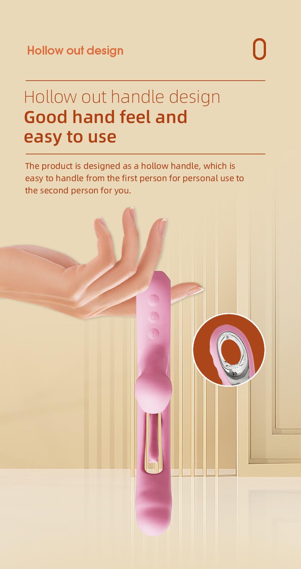 Vibratorius CORSE USB, 36 vibracijos ir baksnojimo funkcijos - Image 11