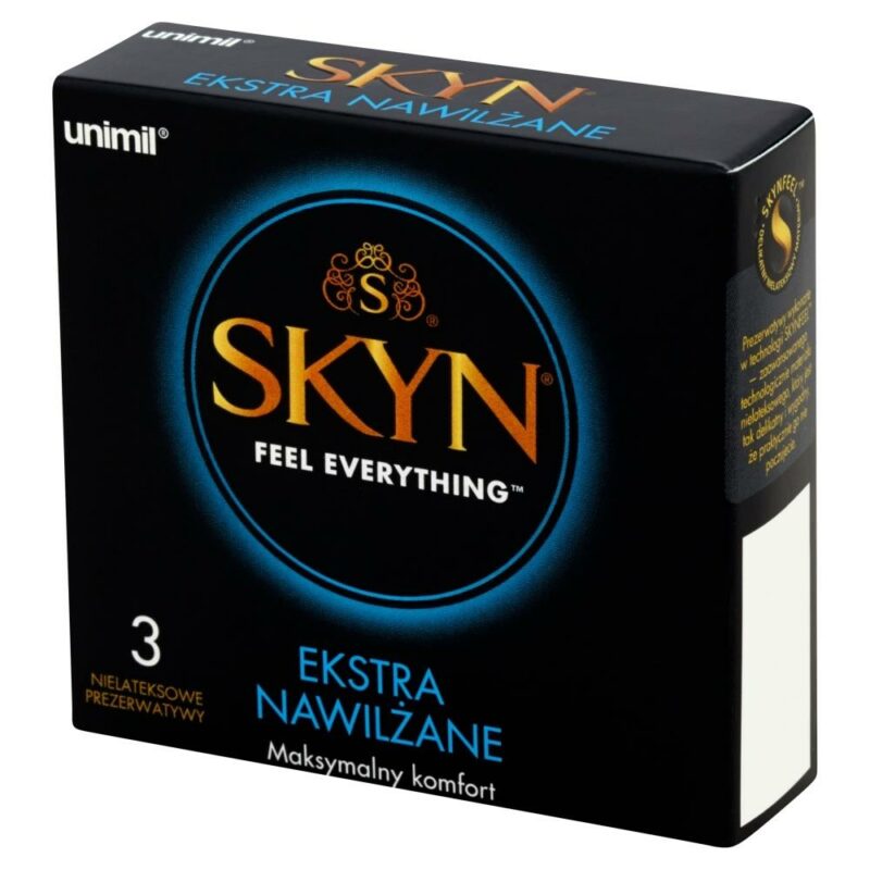 UNIMIL SKYN EXTRA WET prezervatyvai, 3 vnt.