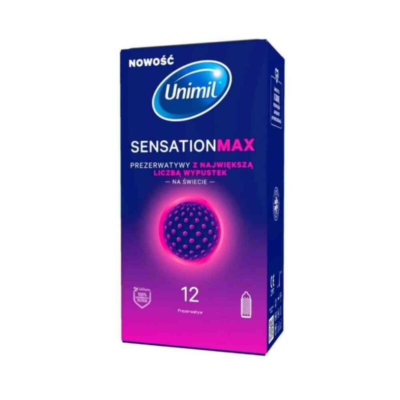 UNIMIL SENSATION MAX prezervatyvai, 12 vnt.