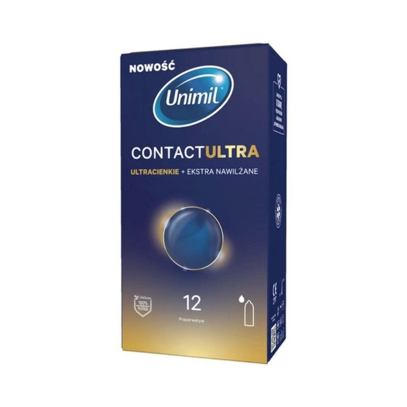 UNIMIL CONTACT ULTRA prezervatyvai, 12 vnt.