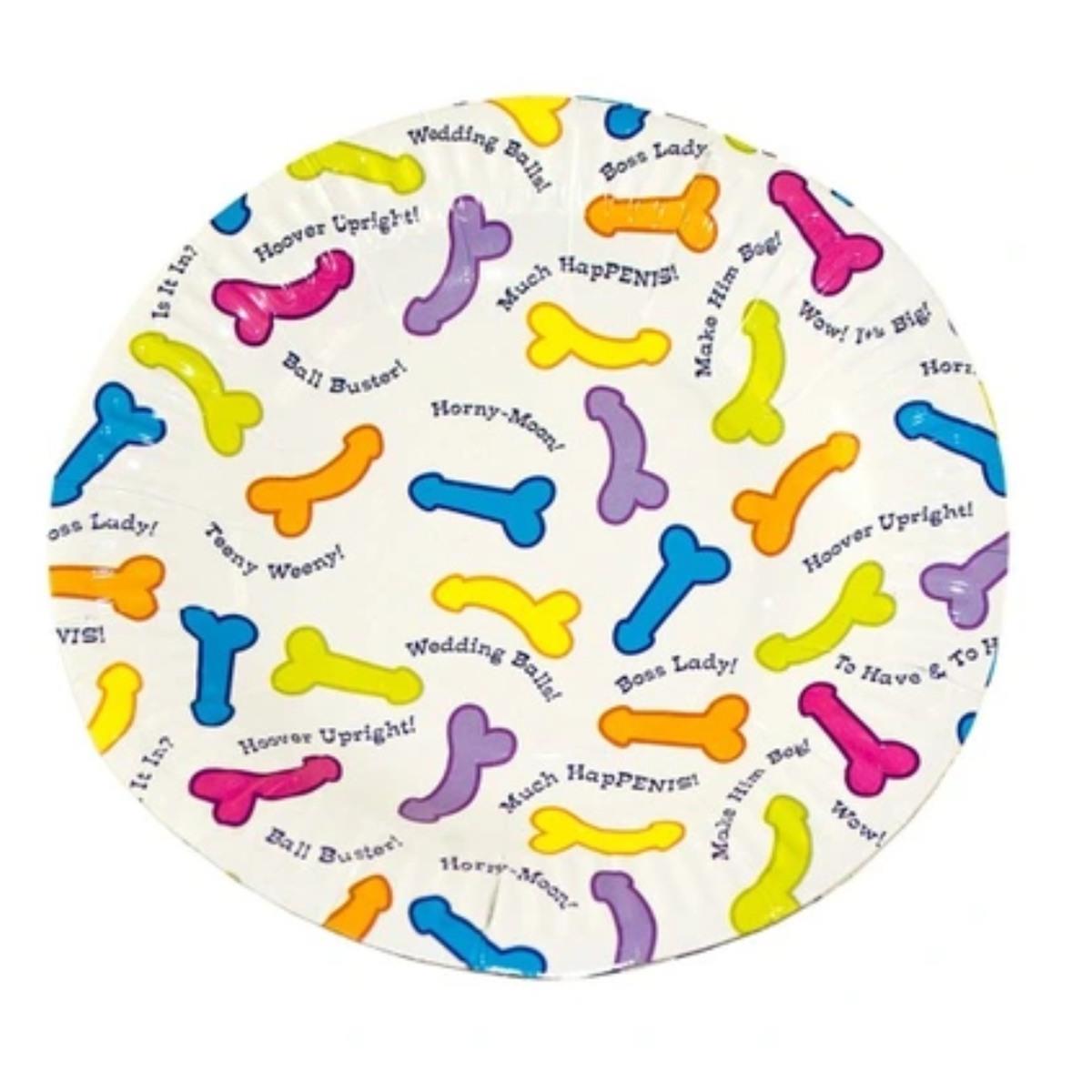 Popierinės lėkštutės su peniais, 6 vnt.