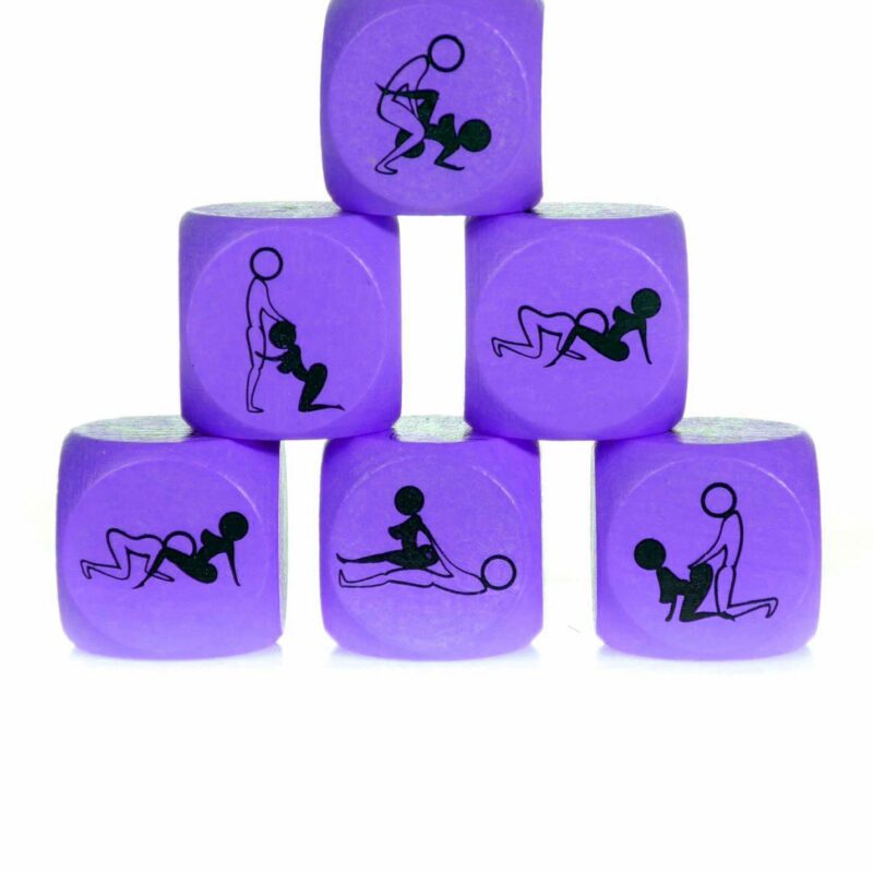 Meilės kauliukas 25 mm (violetinis)