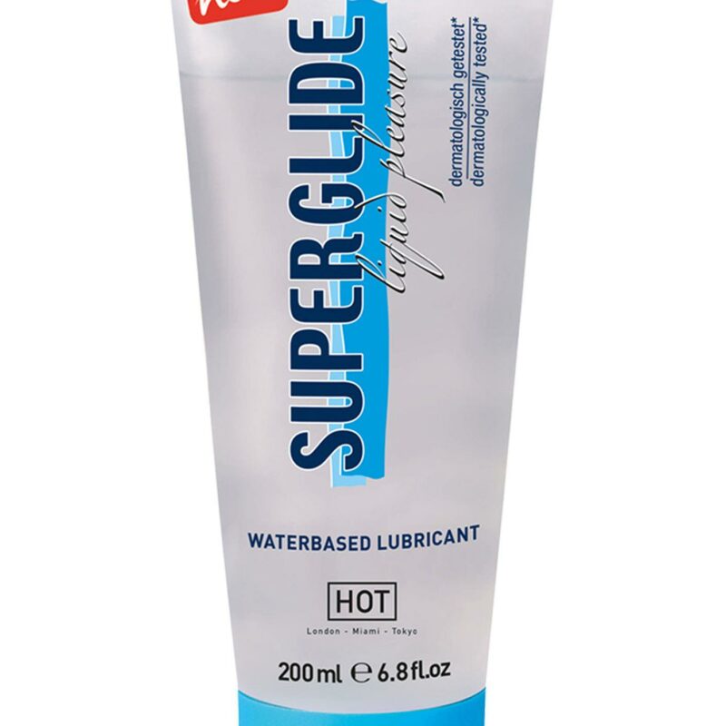 Vandens pagrindo lubrikantas HOT Superglide Liquid Pleasure 200 ml