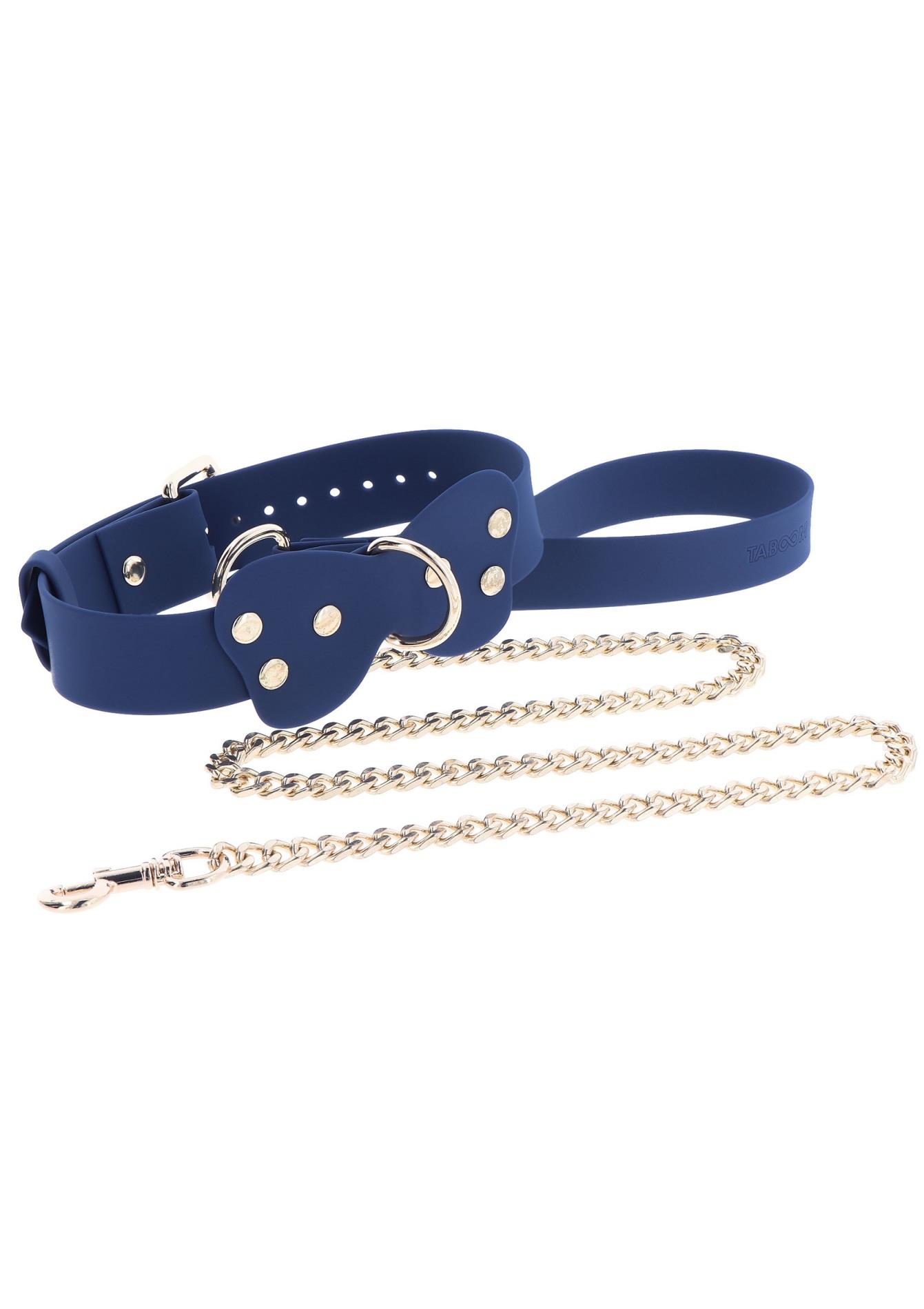 Silicone Collar and Leash Blue - Image 5