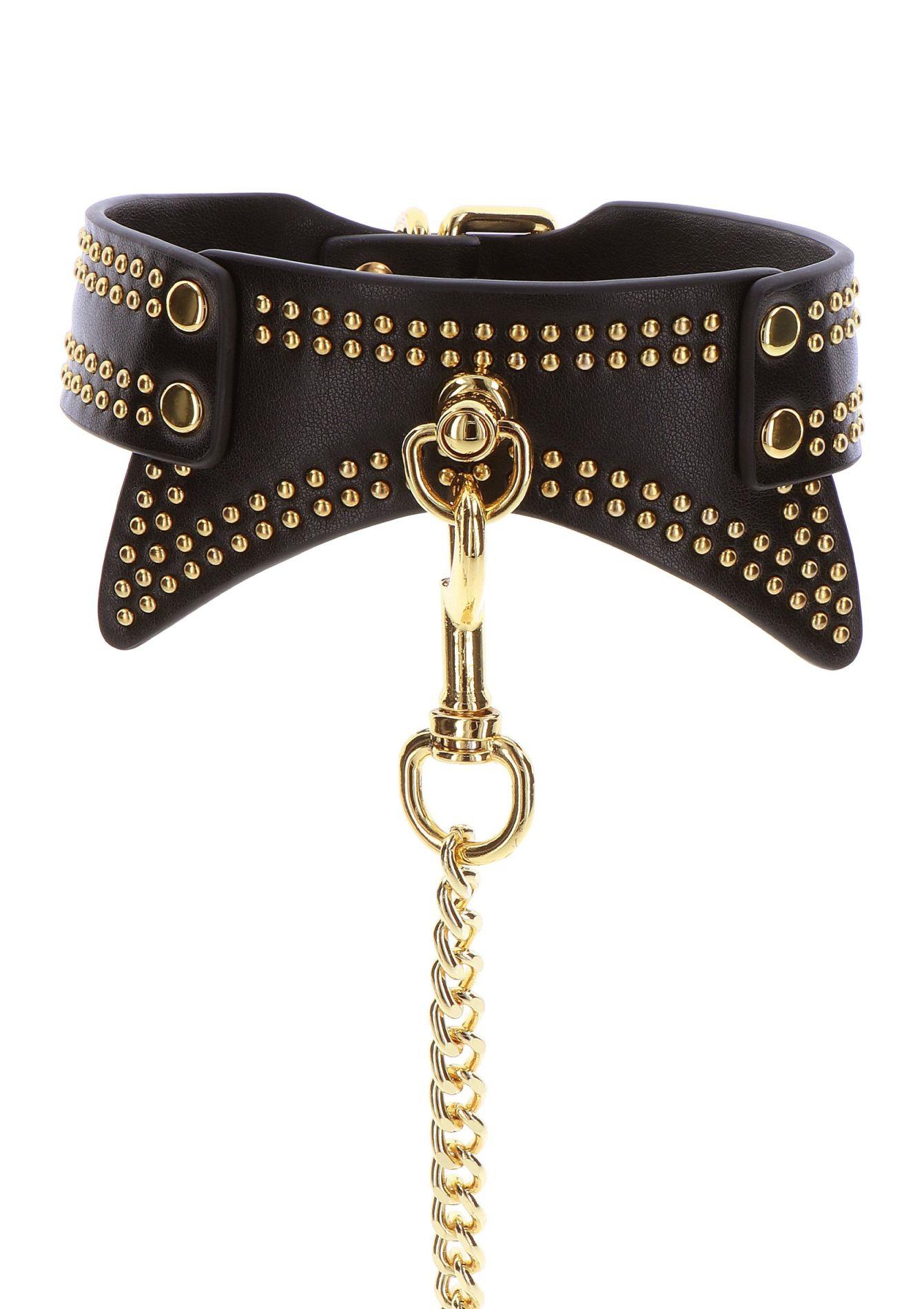 Studded Collar and Leash Black - Image 10