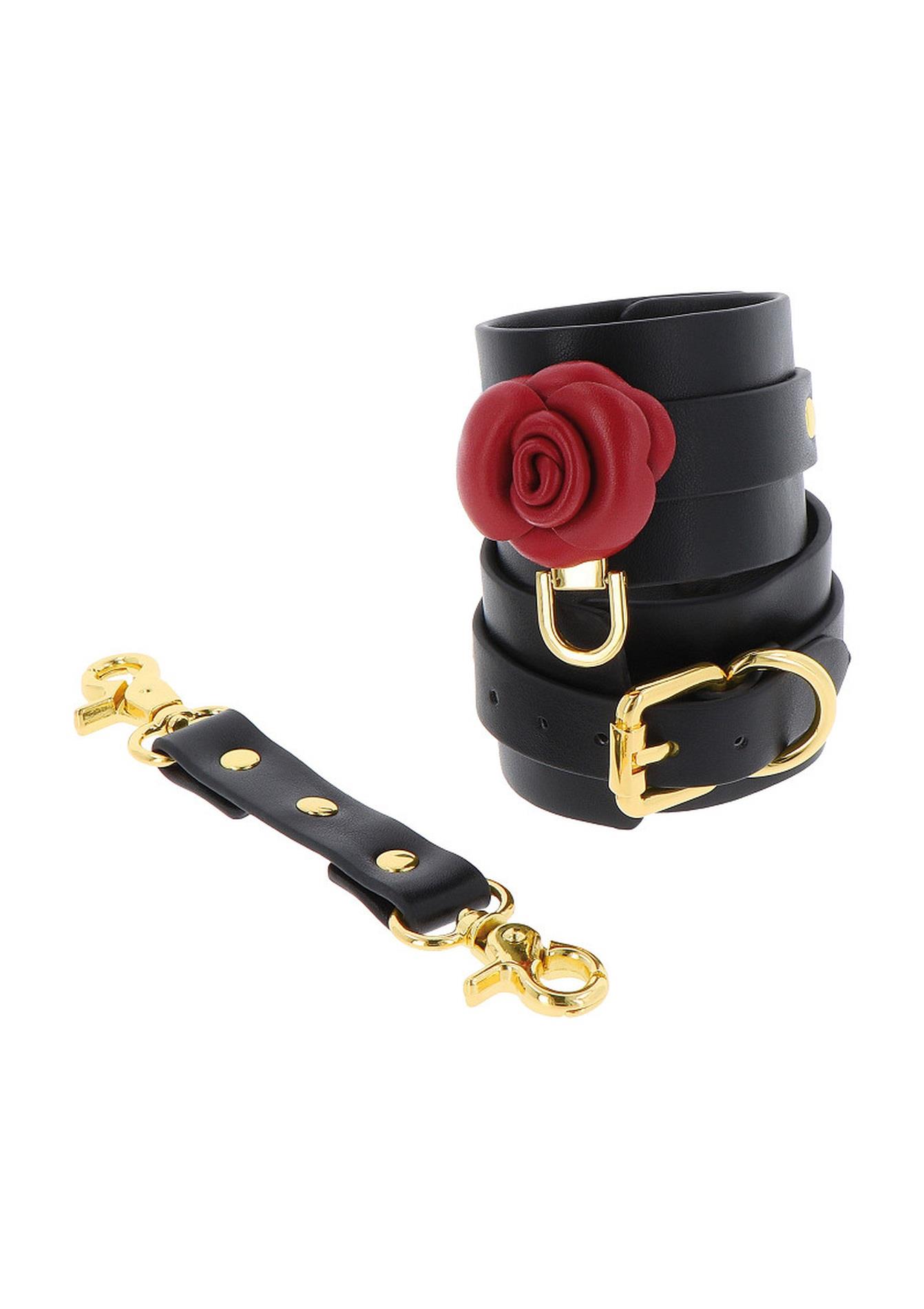 Wild Roses Ankle Cuffs Black - Image 4