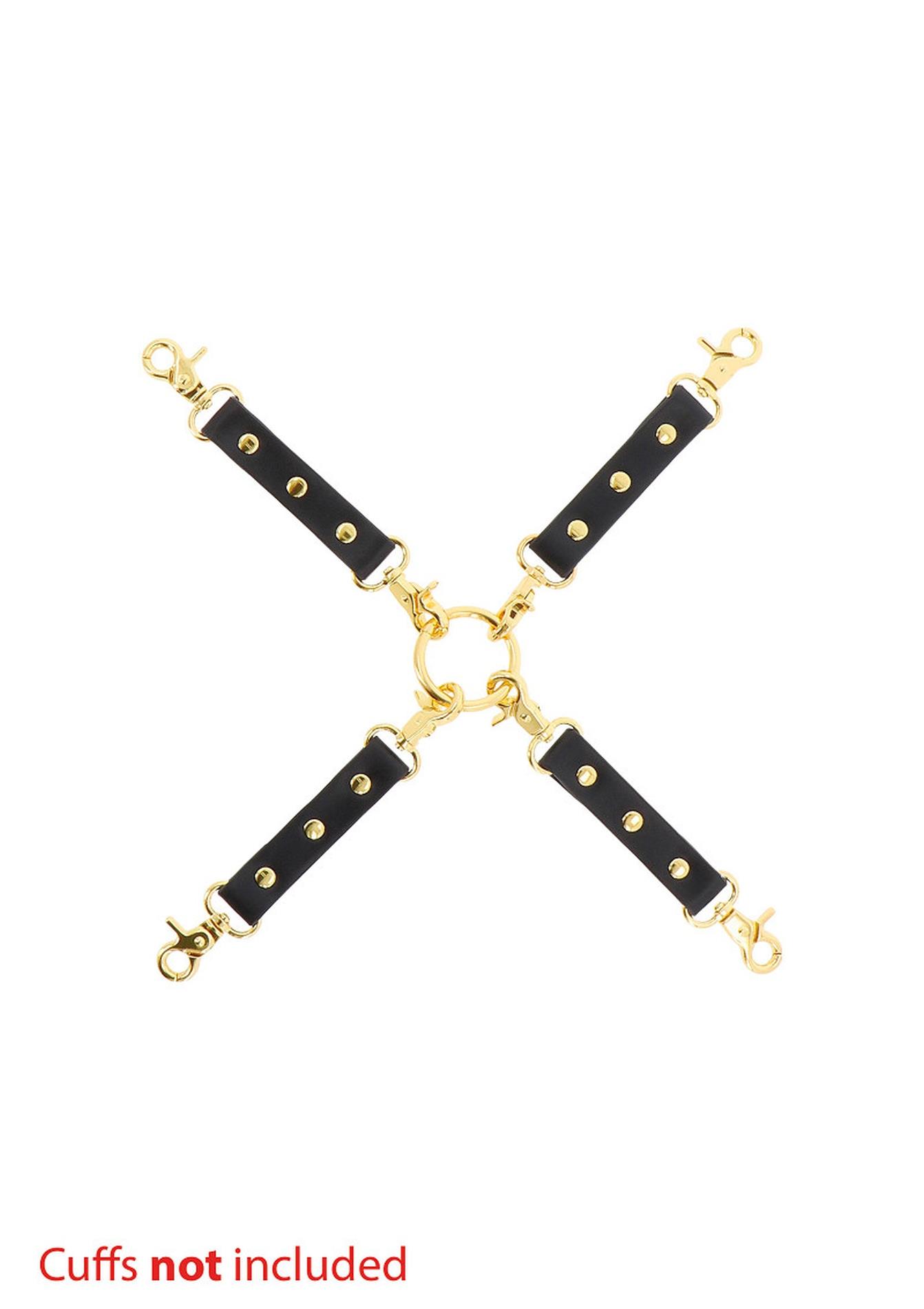 Wild Roses juodas hogtie suvaržymo rinkinys - Image 6