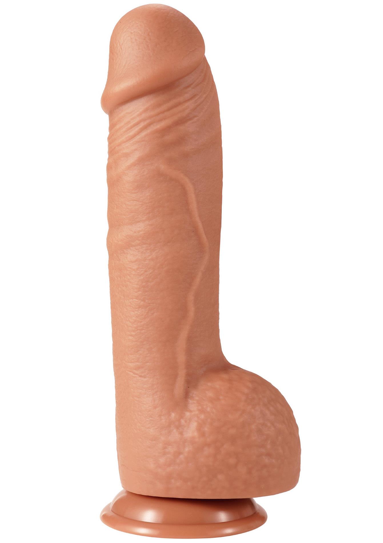 Realistiškas dildo PVC 25 cm (šviesus kūno atspalvis)