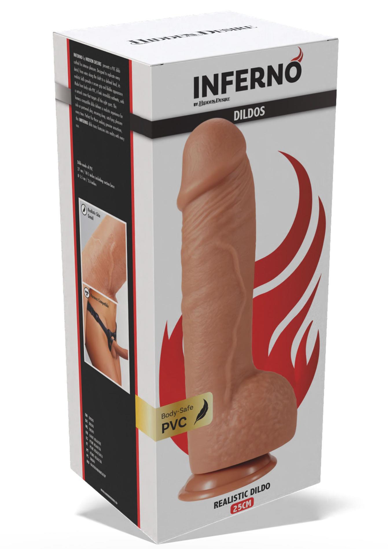 Realistiškas dildo PVC 25 cm (šviesus kūno atspalvis) - Image 2