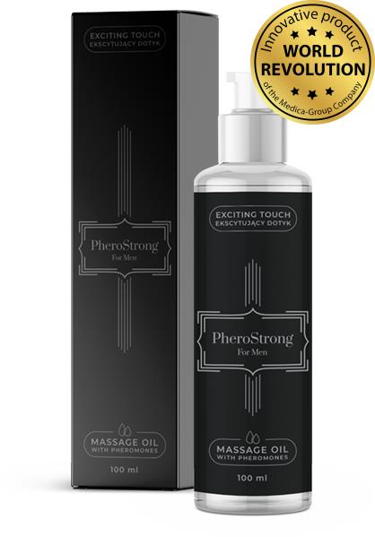 PheroStrong Strong feromoninis masažo aliejus vyrams 150 ml