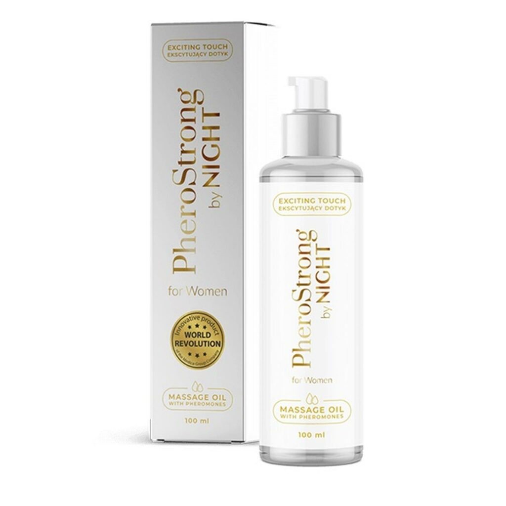 PheroStrong By Night feromoninis masažo aliejus moterims 150 ml