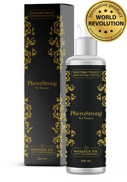 PheroStrong Strong feromoninis masažo aliejus moterims 150 ml