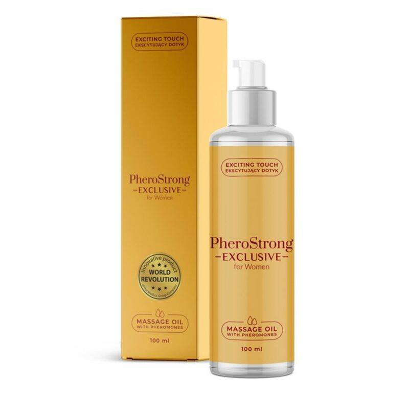 PheroStrong Exclusive feromoninis masažo aliejus moterims 150 ml