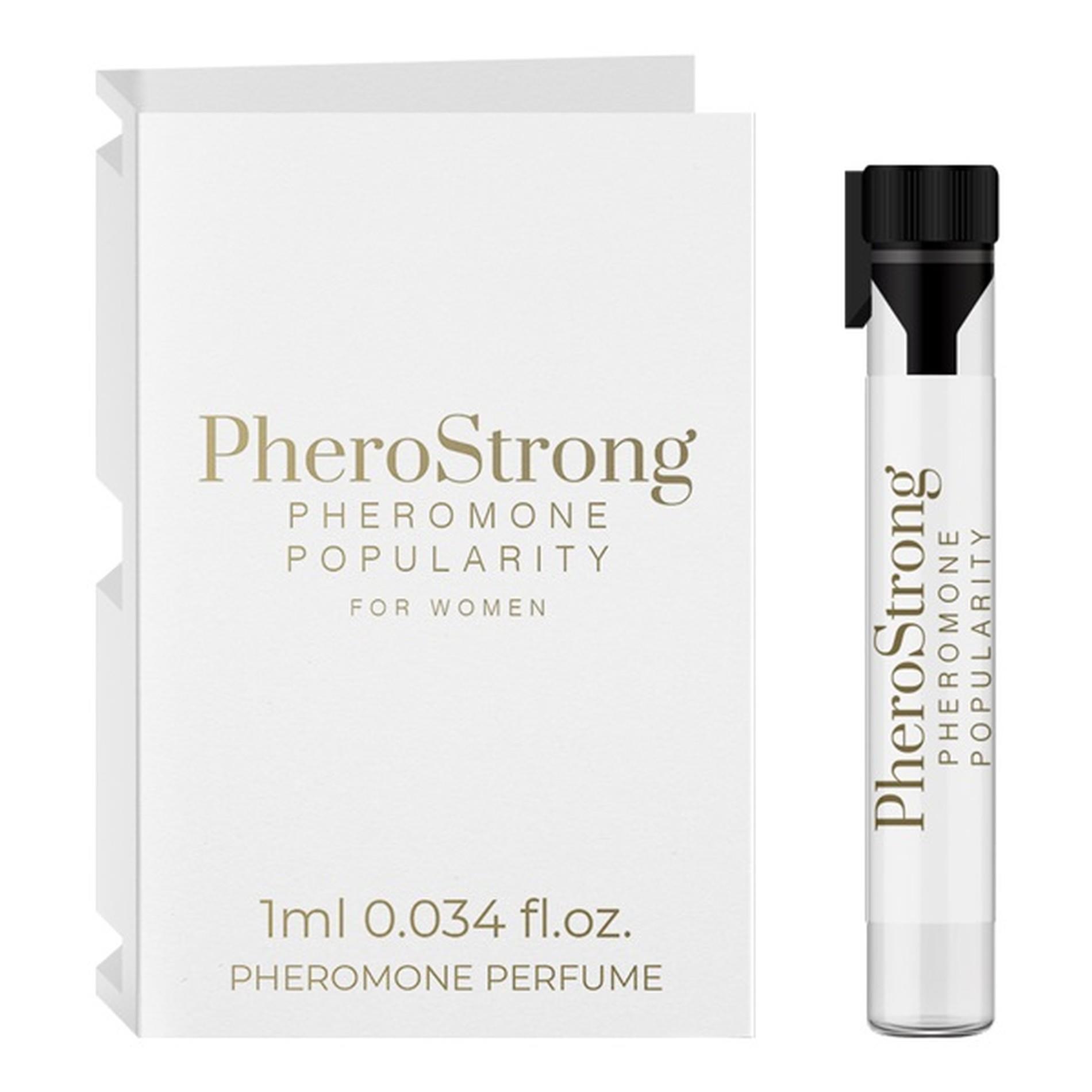PheroStrong Popularity feromoniniai kvepalai moterims testeris 1 ml – feromoniniai kvepalai