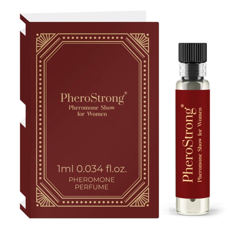 PheroStrong Show feromoniniai kvepalai moterims testeris 1 ml – feromoniniai kvepalai