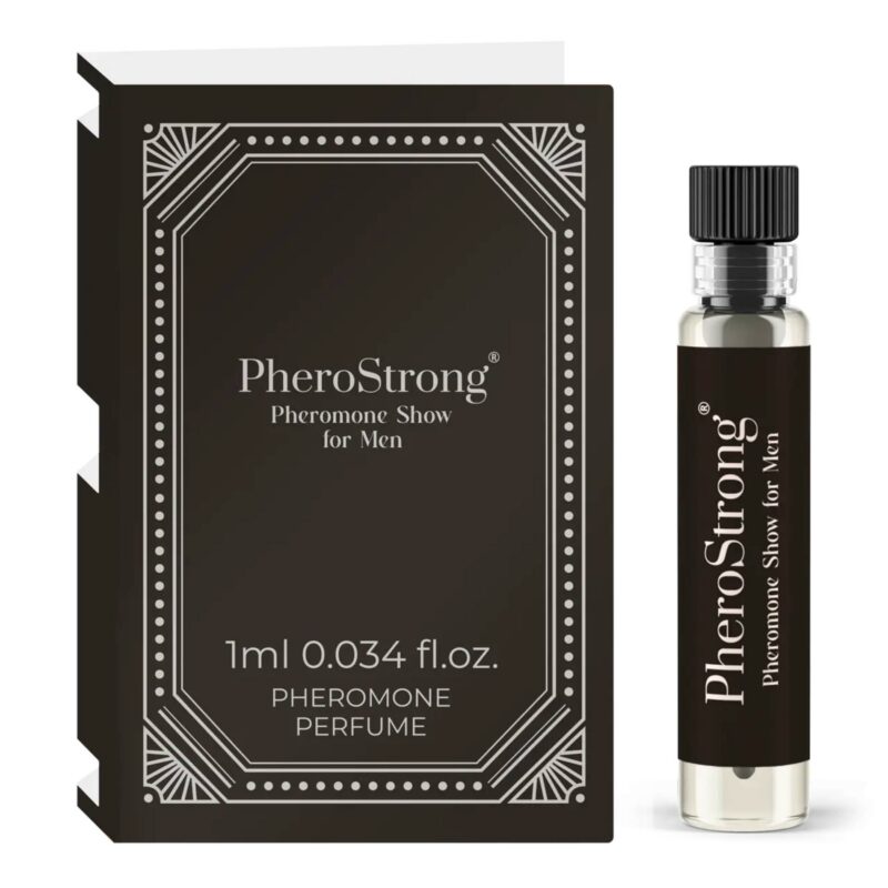 PheroStrong Show feromoniniai kvepalai vyrams testeris 1 ml – feromoniniai kvepalai