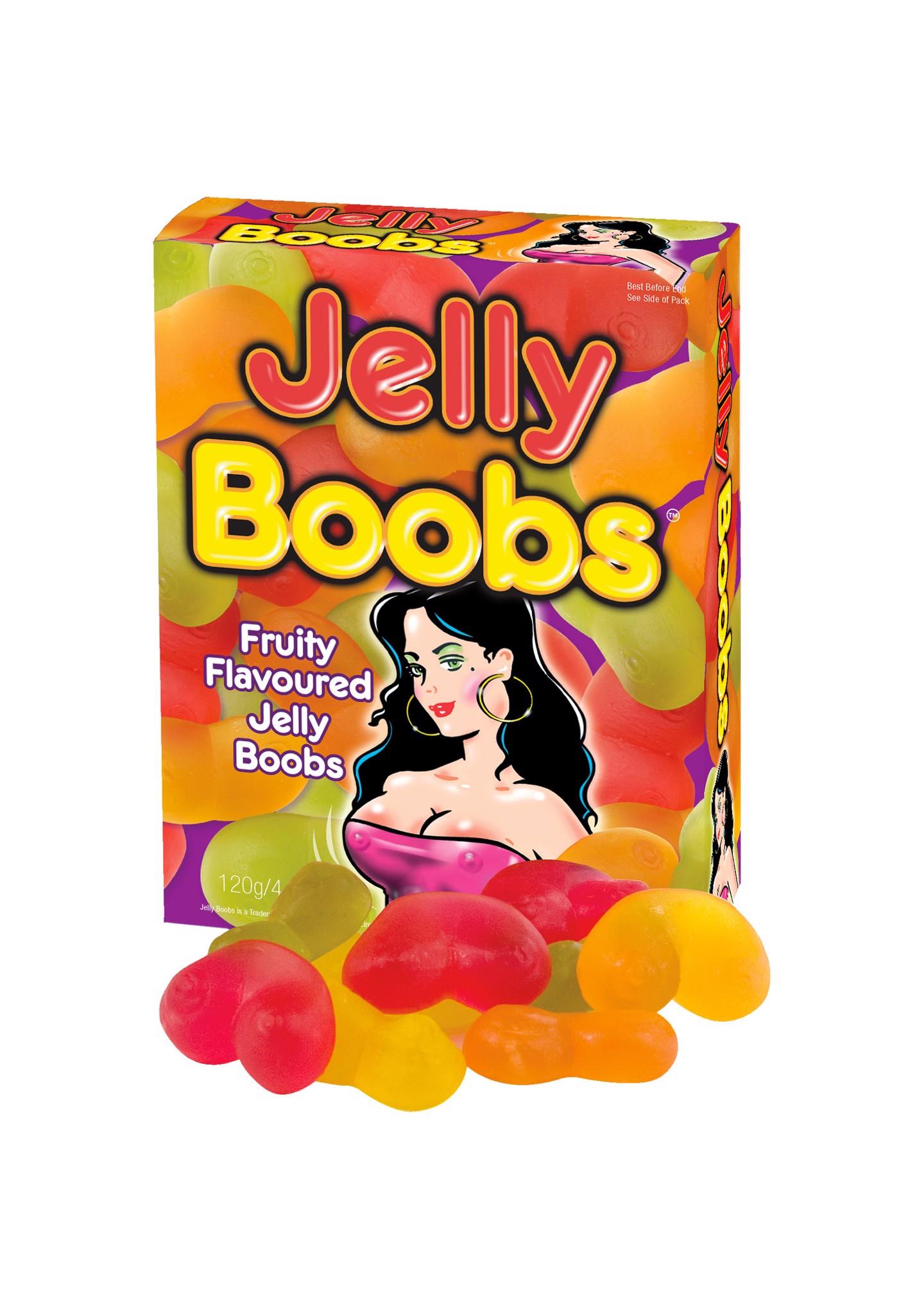 Jelly Boobs valgomos želė krūtys (įvairių skonių rinkinys)