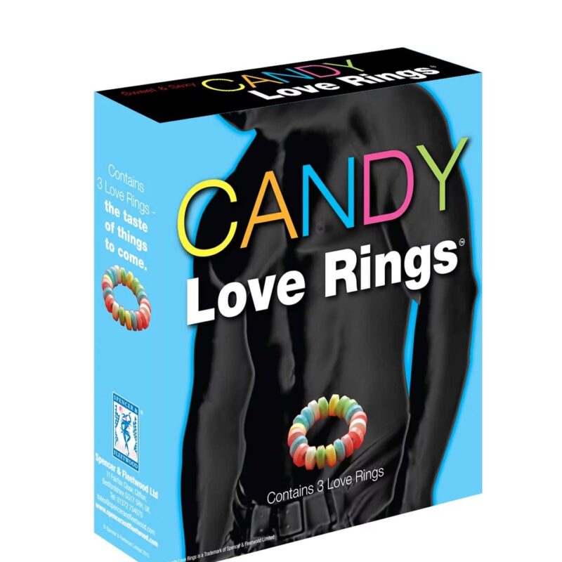 Candy Love Rings valgomi meilės žiedai (3 vnt. rinkinys)
