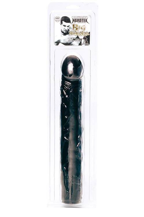 Didelis analinis dildo „Big Bonanza“ 33 cm, juodas