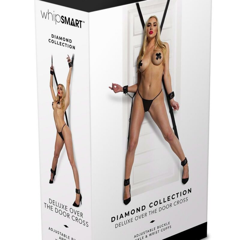 WHIPSMART DIAMOND OVER THE DOOR CROSS BLACK