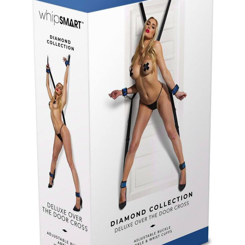 WHIPSMART DIAMOND OVER THE DOOR CROSS BLUE