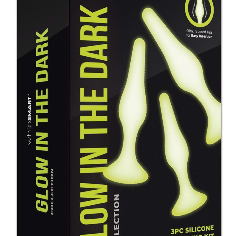 WHIPSMART 3 PCS GLOW IN THE DARK SILICONE ANAL TRAINING KIT