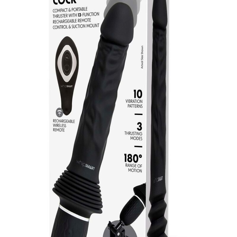 WHIPSMART GIRTHY REALISTIC THRUSTING SEX MACHINE WITH HANDS FREE SUCTION MOUNT
