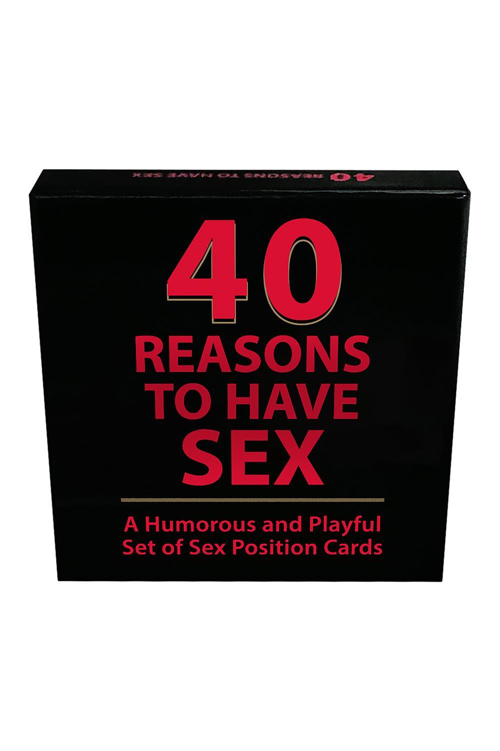 40 REASONS TO HAVE SEX