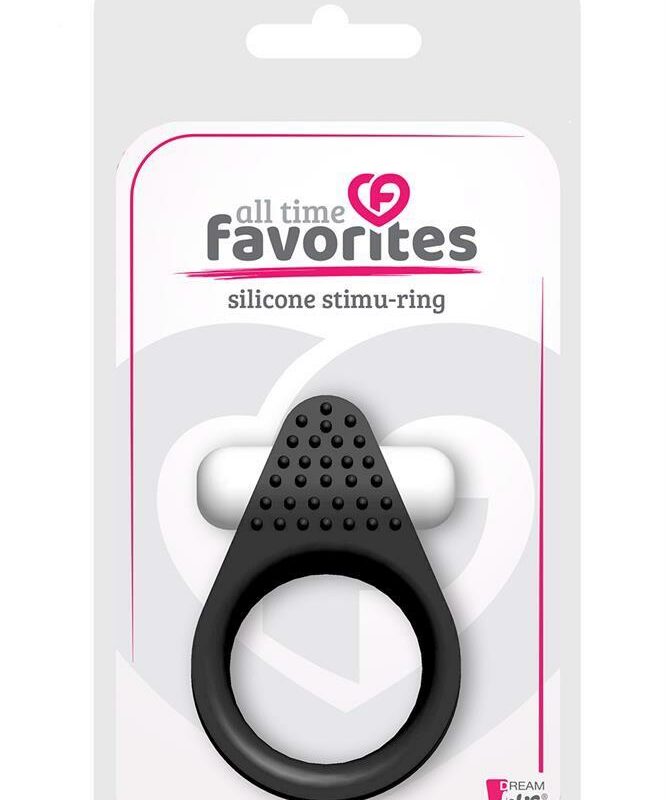 ALL TIME FAVORITES SILICONE STIMU-RING BLACK