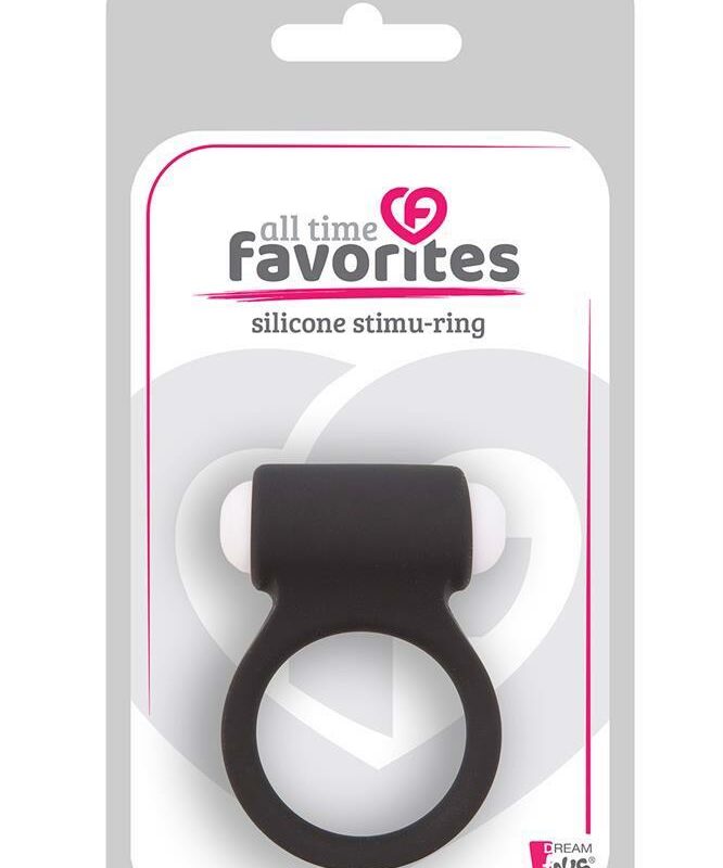 ALL TIME FAVORITES SILICONE STIMU-RING BLACK