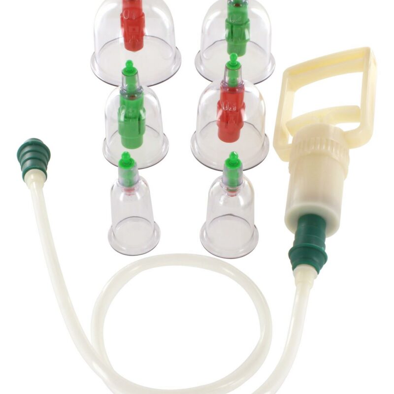 Cupping Vacuum Cupset skaidrus vakuuminių taurelių rinkinys