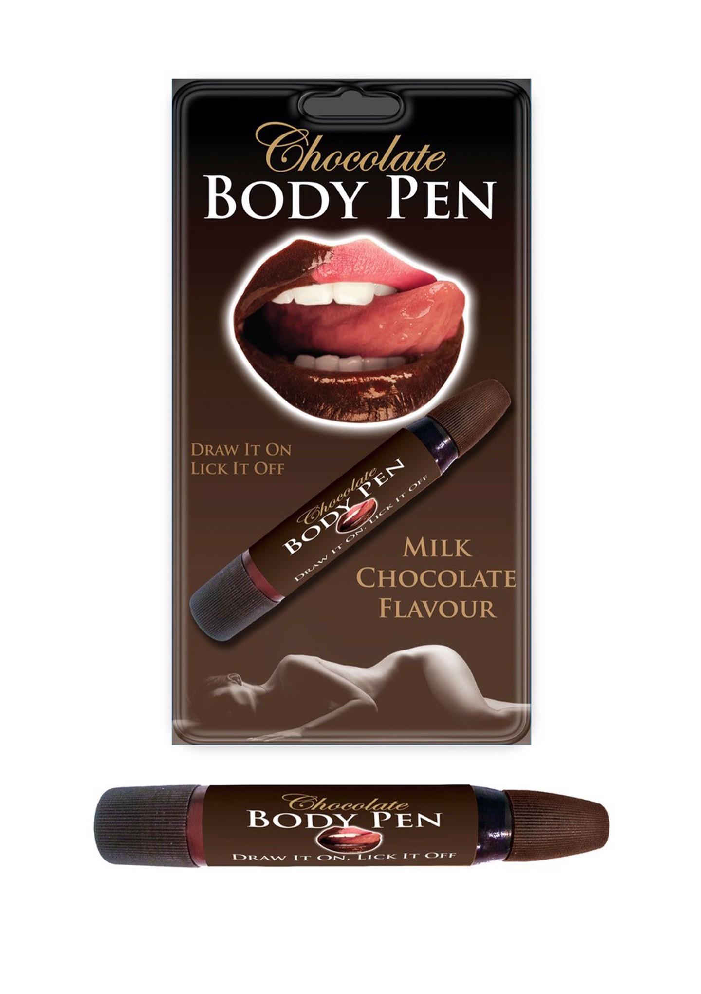 Chocolate Body Pen šokoladinis kūno rašiklis, tamsus