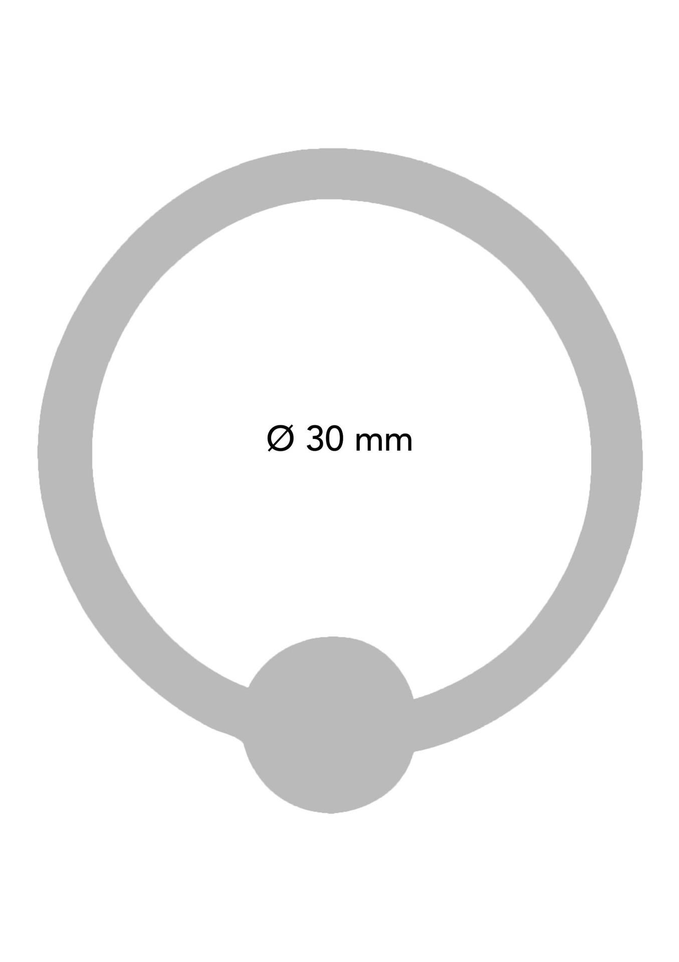 Acorn Ring 30 mm Silver - Image 3