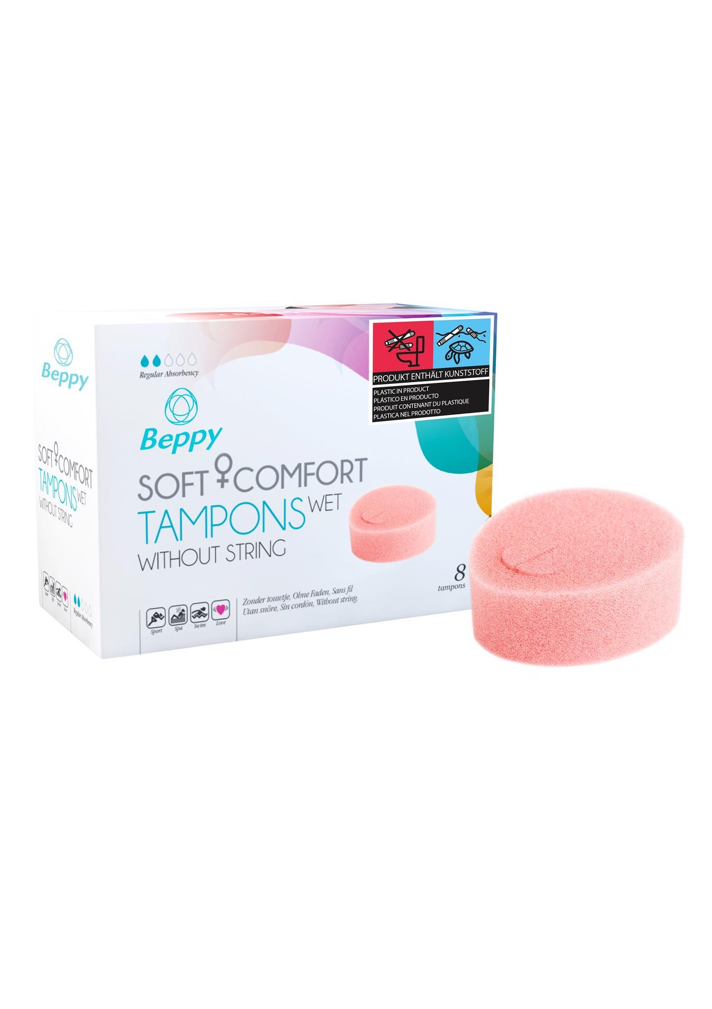 Beppy Soft + Comfort WET tamponai su lubrikantu, 8 vnt. - Image 3