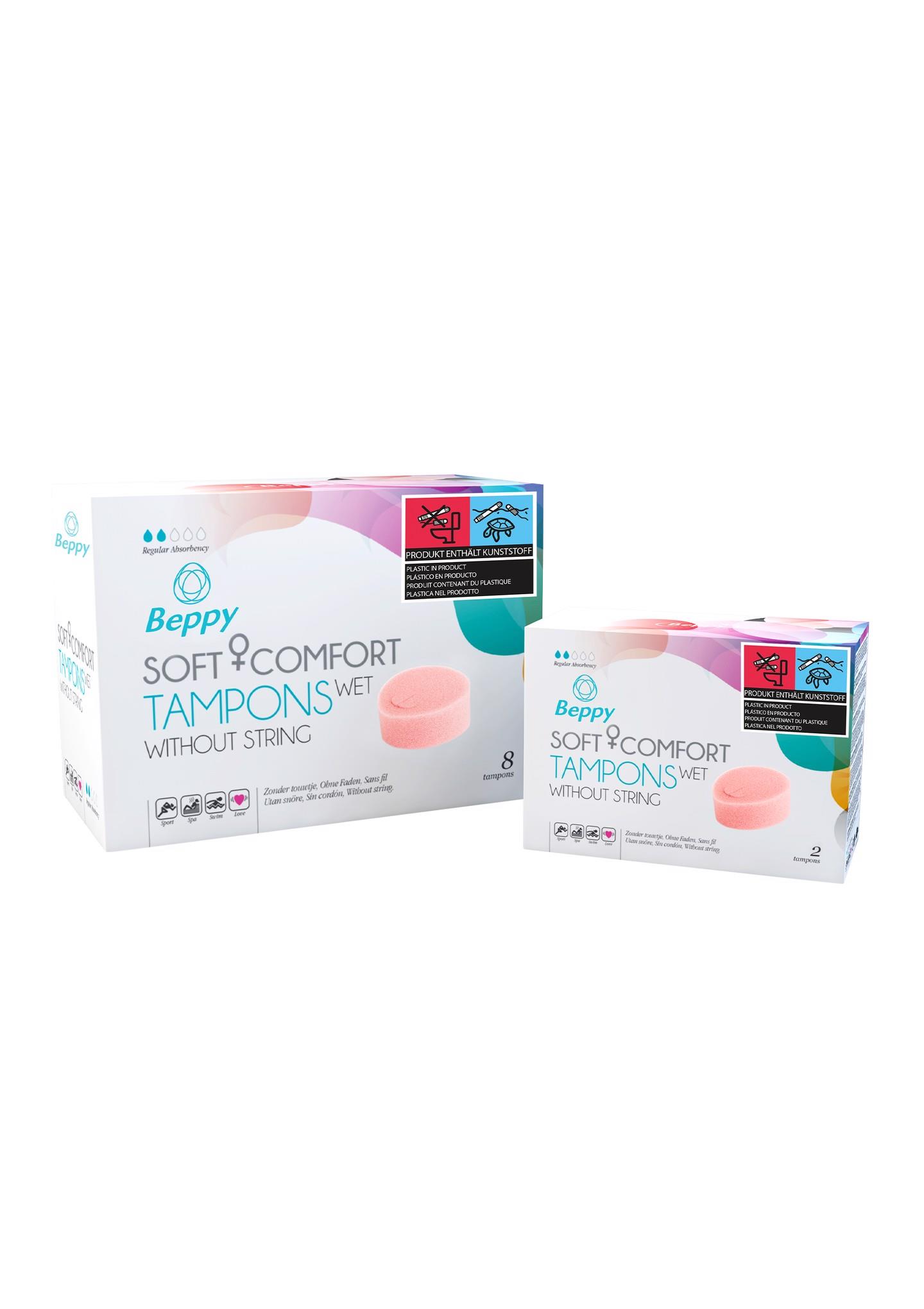 Beppy Soft + Comfort WET tamponai su lubrikantu, 8 vnt. - Image 4