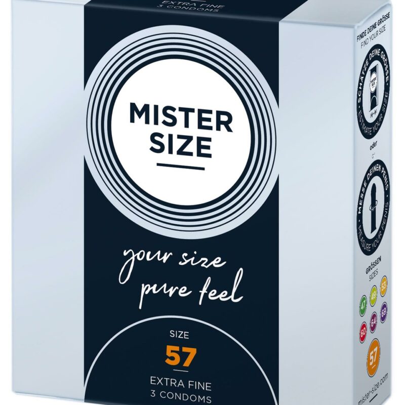 MISTER SIZE 57mm Condoms 3pcs Natural