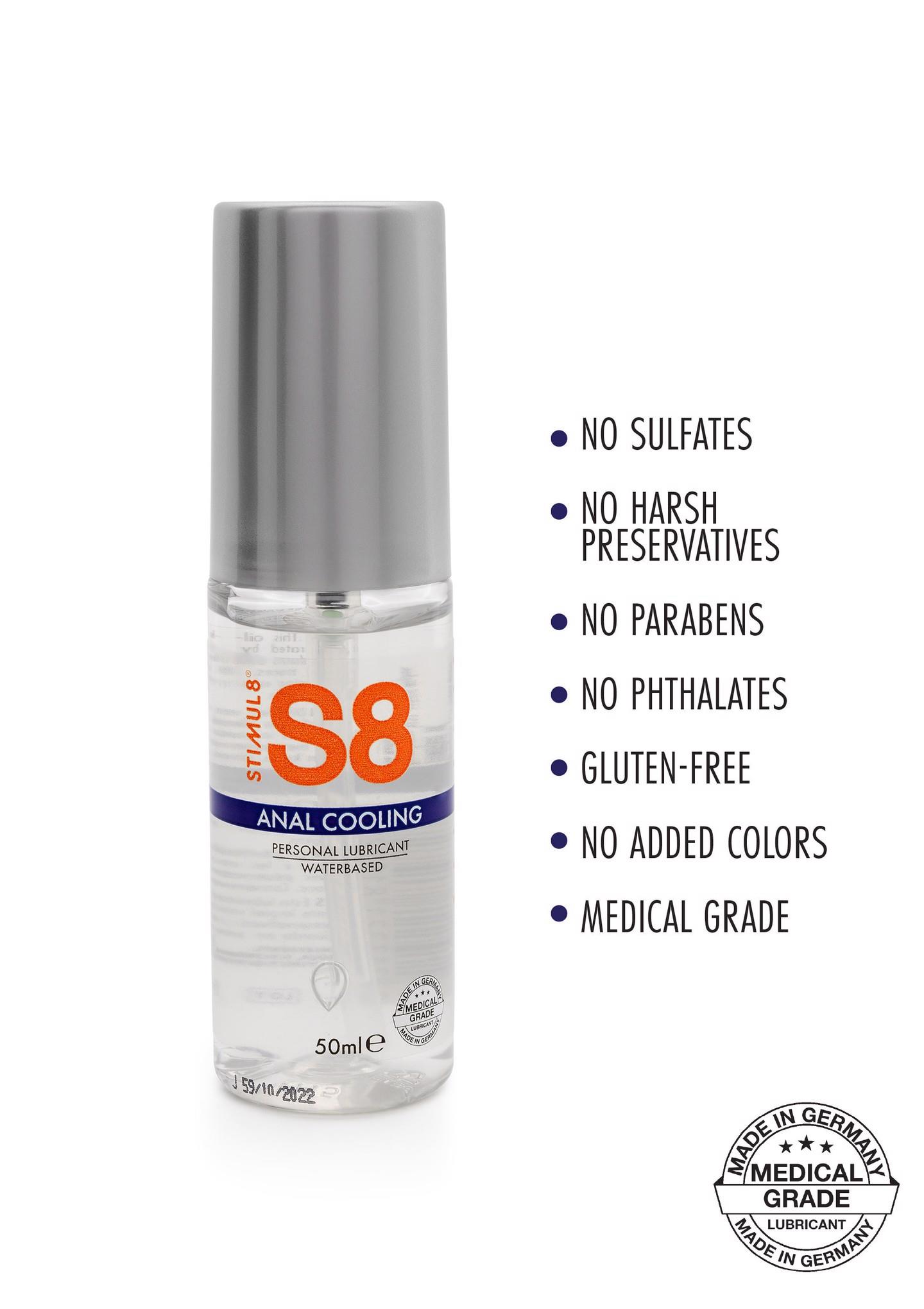 S8 WB vėsinamasis analinis lubrikantas 50 ml, vėsinamasis - Image 2