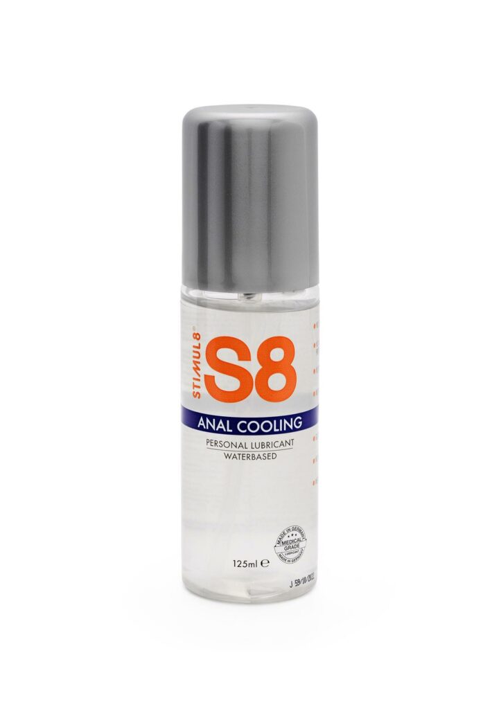 S8 vėsinantis analinis vandens pagrindo lubrikantas 125 ml