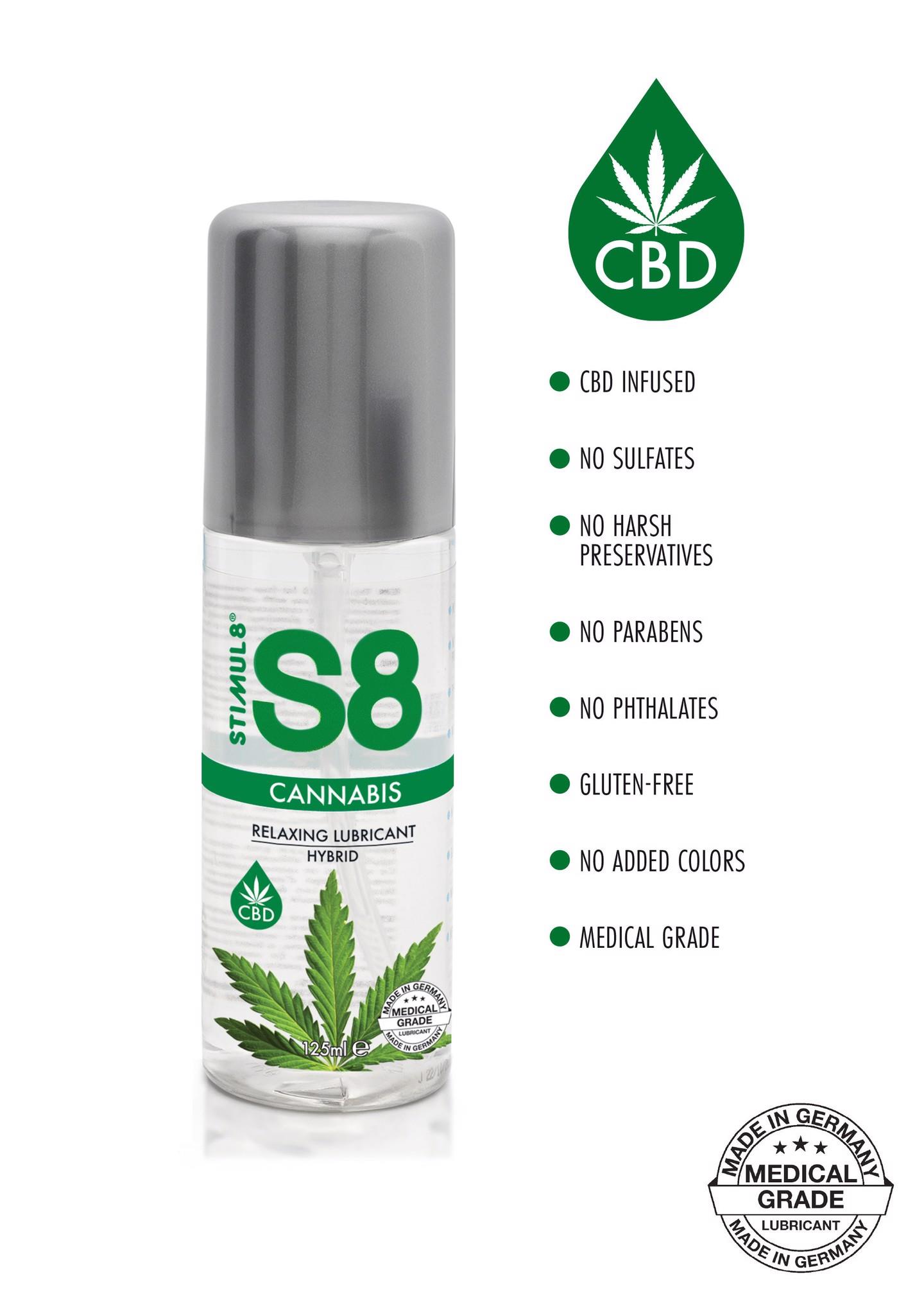 S8 Hybrid Cannabis hibridinis lubrikantas 125 ml Cannabis - Image 2