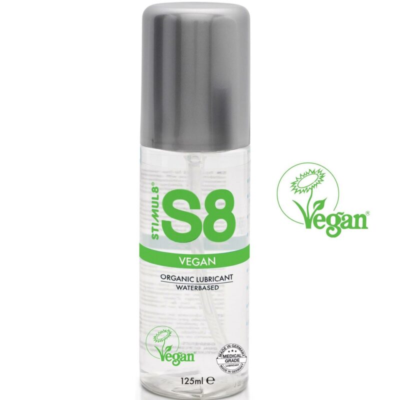 S8 Vegan veganiškas vandens pagrindo lubrikantas 125 ml Natural