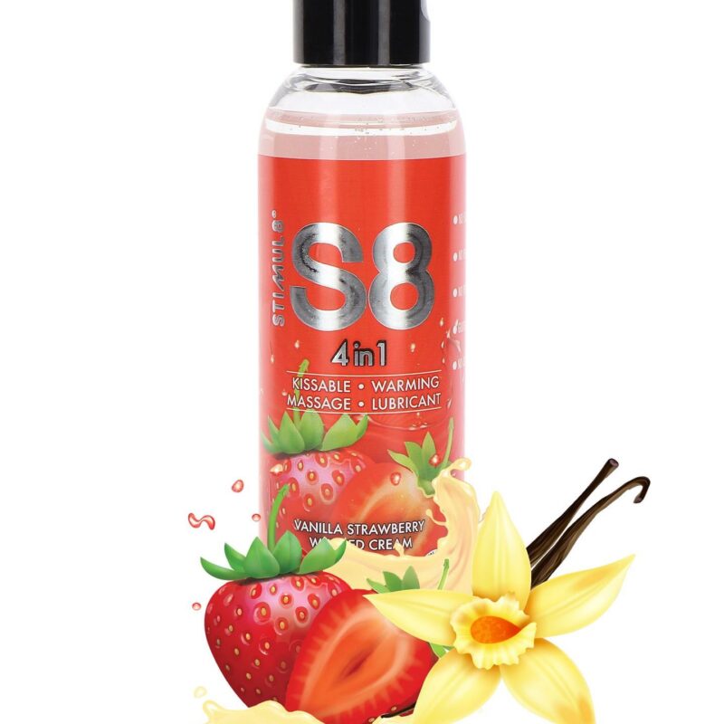 S8 4-in-1 Dessert Lube 4 viename deserto lubrikantas 125 ml Strawberry