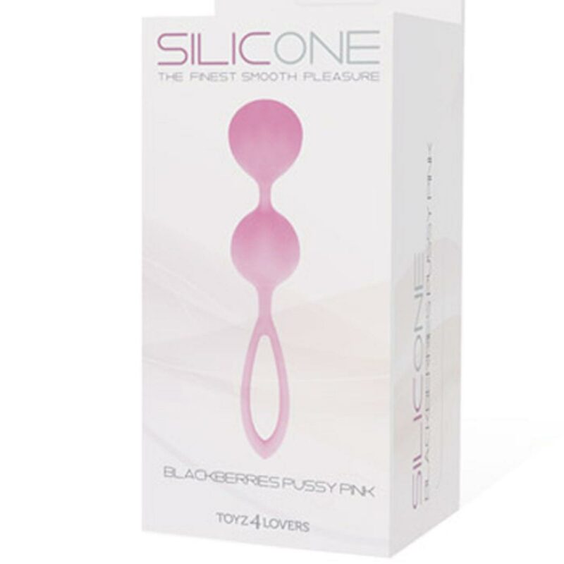 Kulki-PALLINE BLACKBERRIES PUSSY SILICONE PINK – kegel (vaginaliniai) kamuoliukai