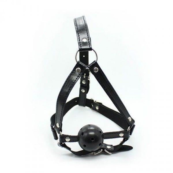 Knebel-Imbracatura Viso con morso Head Harness+Ball Gag – BDSM suvaržymai