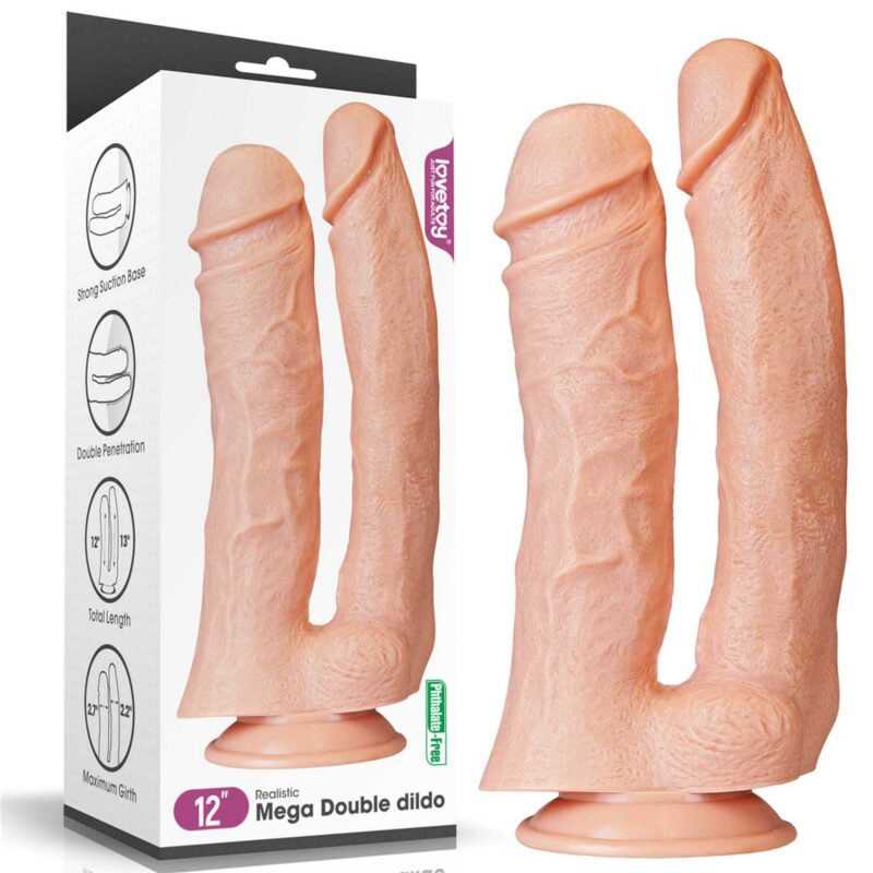 Dvigubas dildo Mega Double (12″)