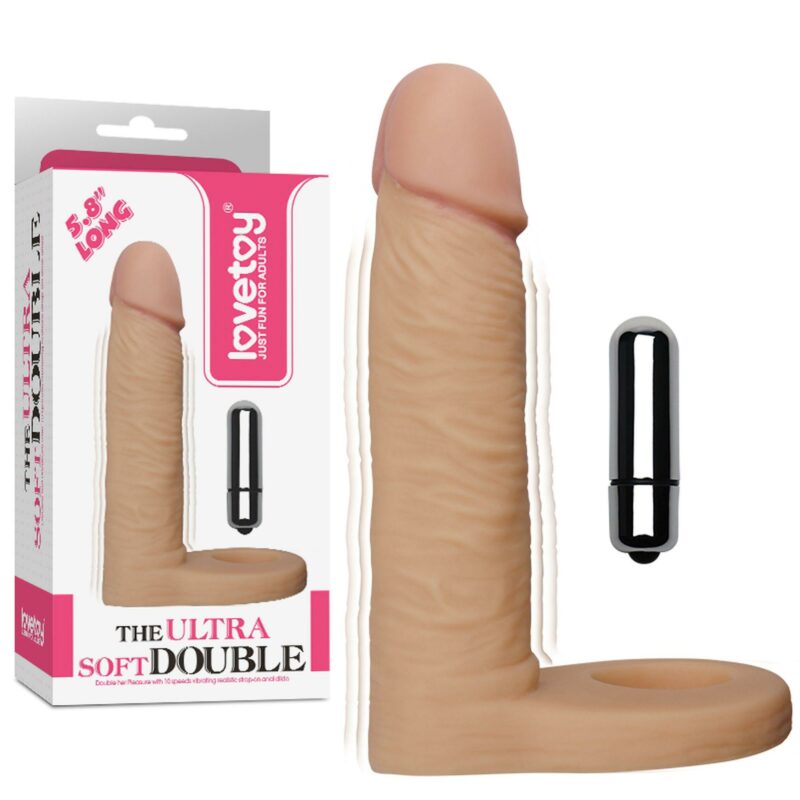 Dvigubas vibruojantis dildo Ultra Soft Double (5.8″)