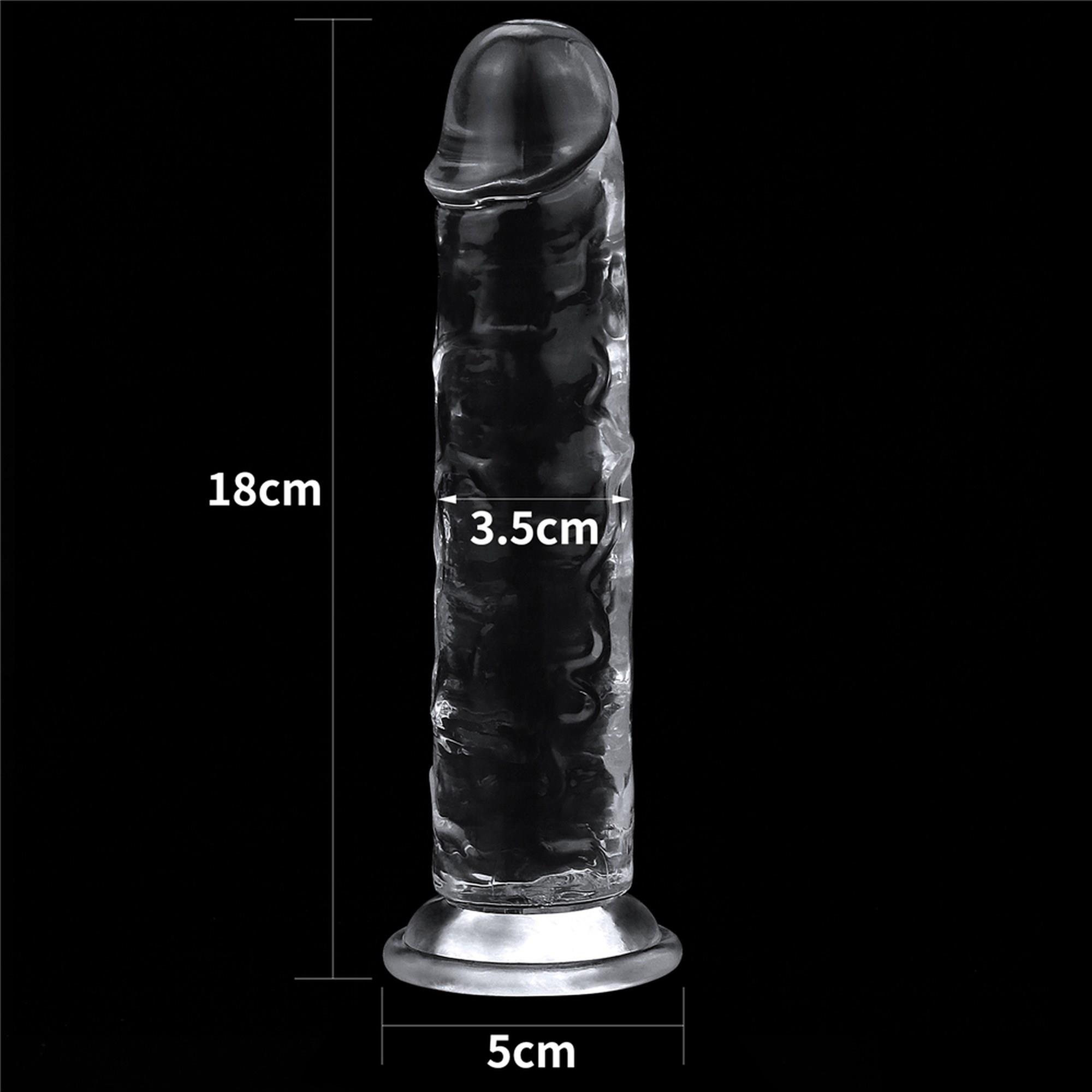 Realistiškas dildo (skaidrus) - Image 7