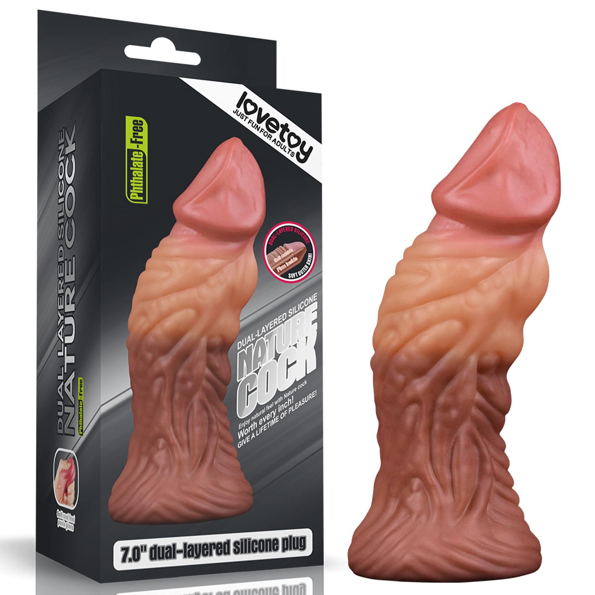 Silikoninis realistiškas dildo 17.8 cm